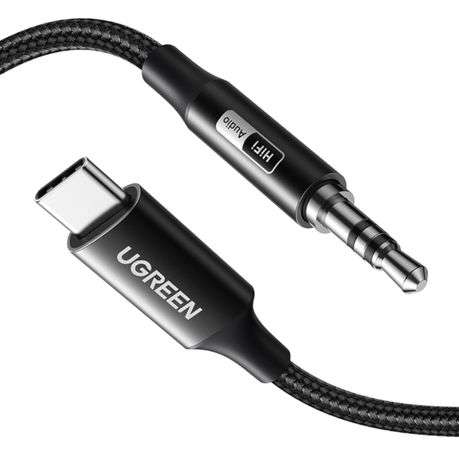 Ugreen - USB Type-C to 3.5mm AUX Audio Cable 3M - Black - Ugreen - USB Type-C to 3.5mm AUX Audio ...