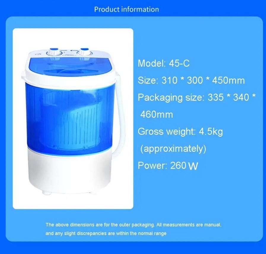 Portable Mini Shoes & Cloth Washing Machine