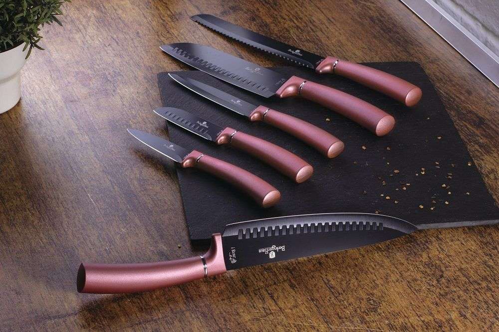 Berlinger Haus 6-Piece Non-Stick Coating Knife Set - i-Rose Edition(SECOND HAND)