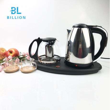 2L Kettle with Tray and Teapot
