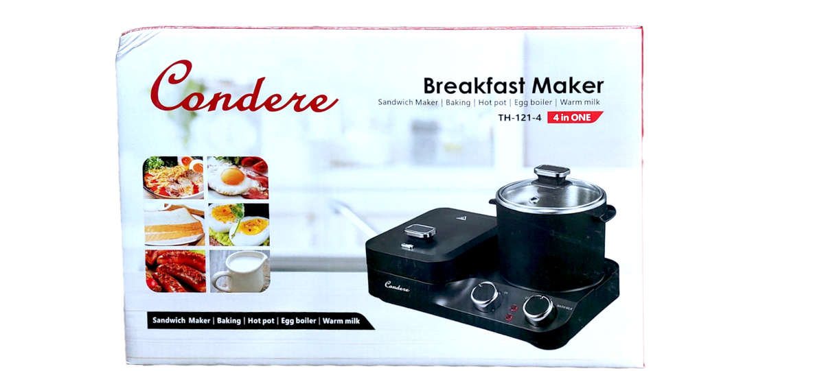 CONDERE 4in1 Breakfast Maker - With Sandwich Maker