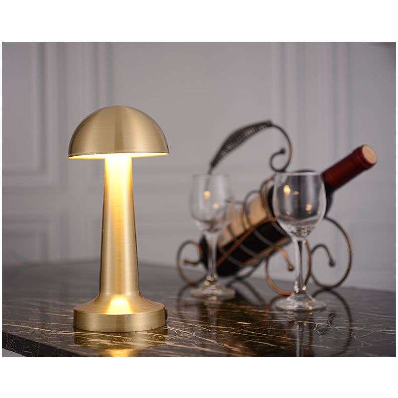 Mushroom Desk Lamp- Gold