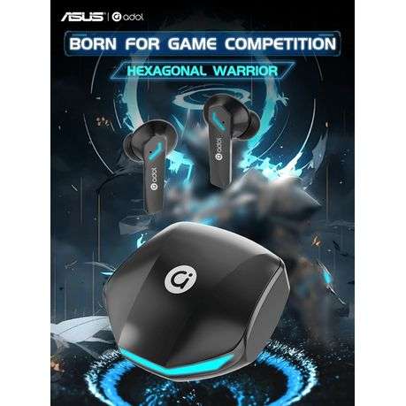 ASUS Adol - Wireless Touch Control Earbuds With Sound Isolation - Black