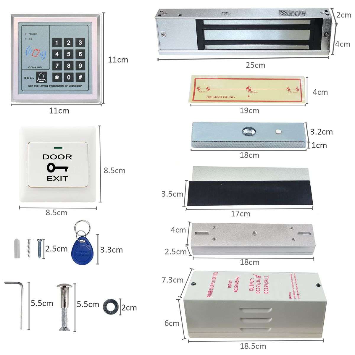RFID Access Control Electromagnetic Lock Kit