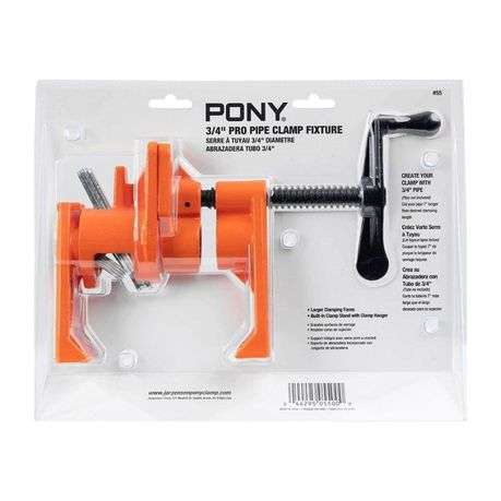 PONY - 3/4 Pipe Clamp Fixture - 25mm - PONY - 3/4 Pipe Clamp Fixture - 25mm