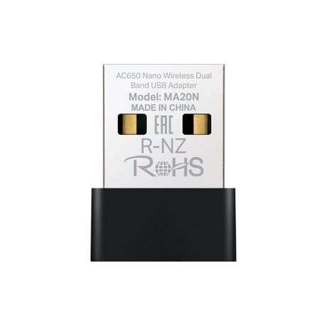Mercusys - MA20N AC650 Nano Wireless Dual Band USB Adapter - Mercusys - MA20N AC650 Nano Wireless...