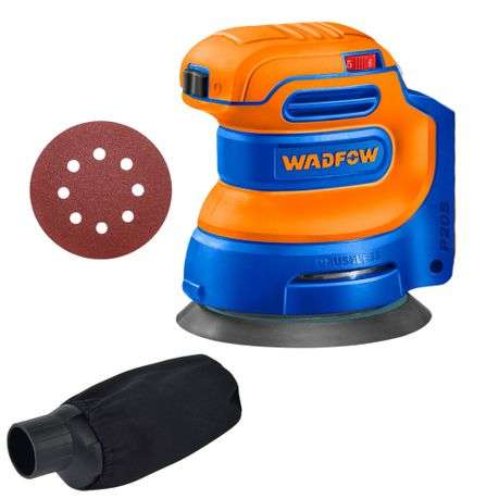 Wadfow - Cordless Brushless Random Orbit Sander (20V) - Tool Only - Wadfow - Cordless Brushless R...