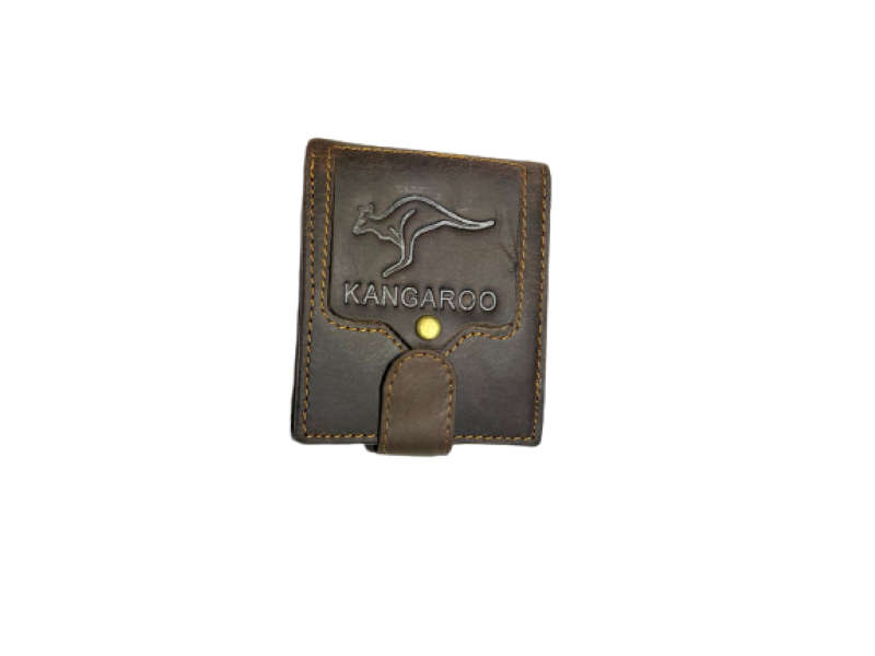 Men Genuine Leather Wallet Brown 861-06