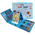 Mega 208 Pieces Art Set - Blue (MISSING SOME CRAYONS)