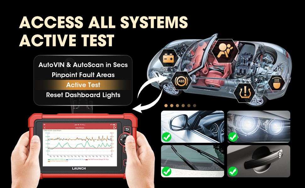Launch CRP919X Full System Diagnostic Tool + VoltCheck Pro Circuit Tester