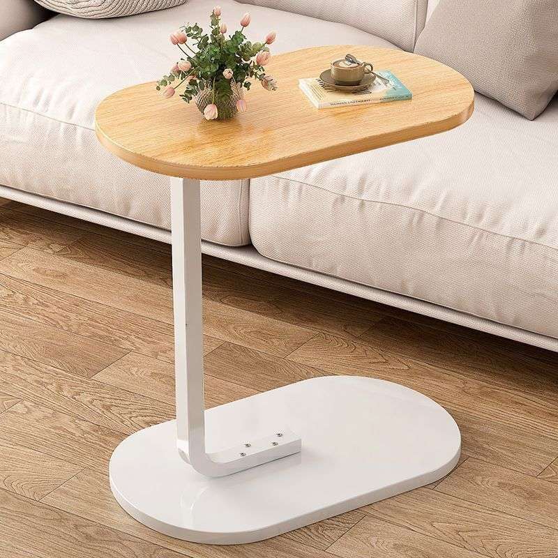 Wooden C-Shape Coffee Table