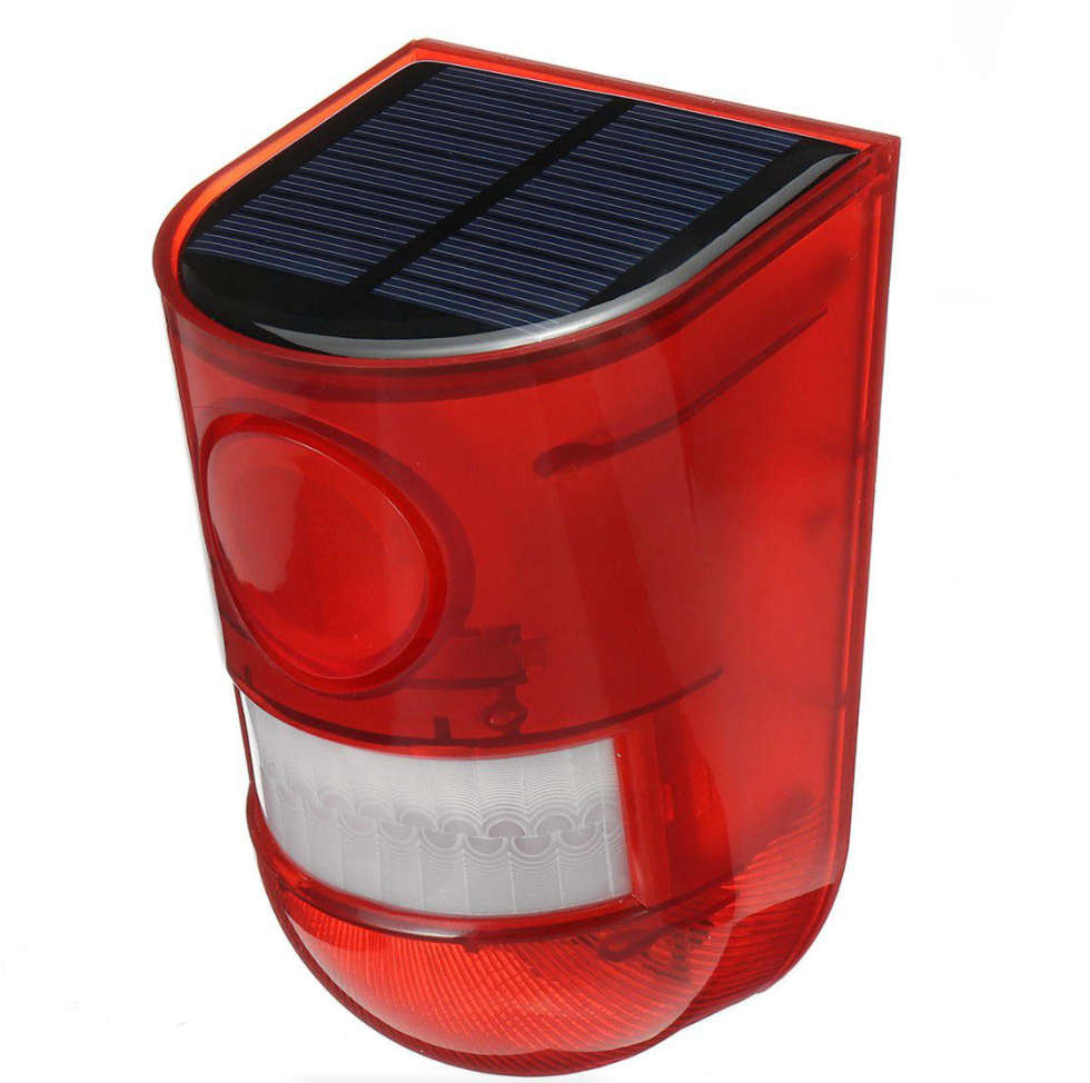 Solar Motion Sensor Light with Alarm - 9 Pack