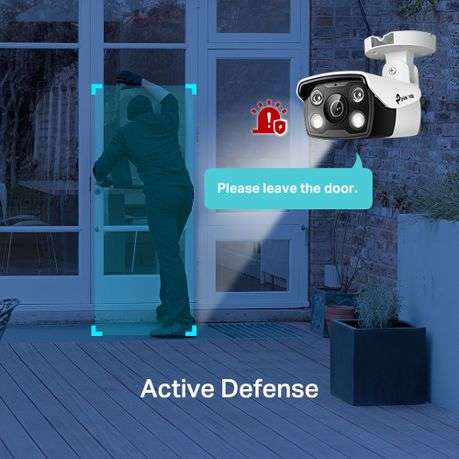 Tp-Link - Vigi C340-2.8 4MP Outdoor Full-Colour Bullet Network Camera (2.8mm) - Tp-Link - Vigi C3...