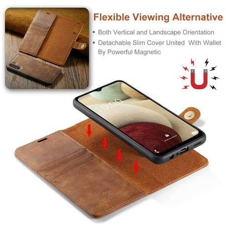 Detachable leather wallet case for Samsung iPhone Huawei