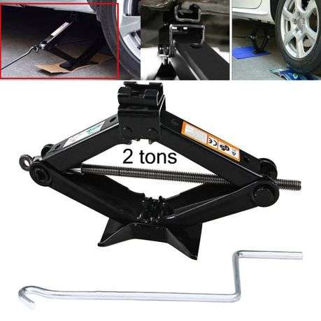 2-Ton Scissor Jack with Folding Warning Triangle