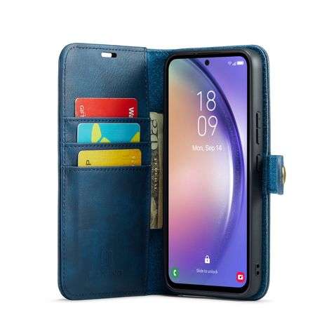 Detachable leather wallet case for Samsung iPhone Huawei