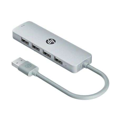 HP - Five in One Docking Station With Type-C & USB Interfaces - Silver
