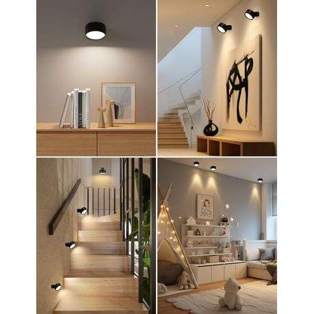 Wall-Mounted 2 Pack LED Magnetic Wall Sconce Lights, USB Rechargeable Light With Remote