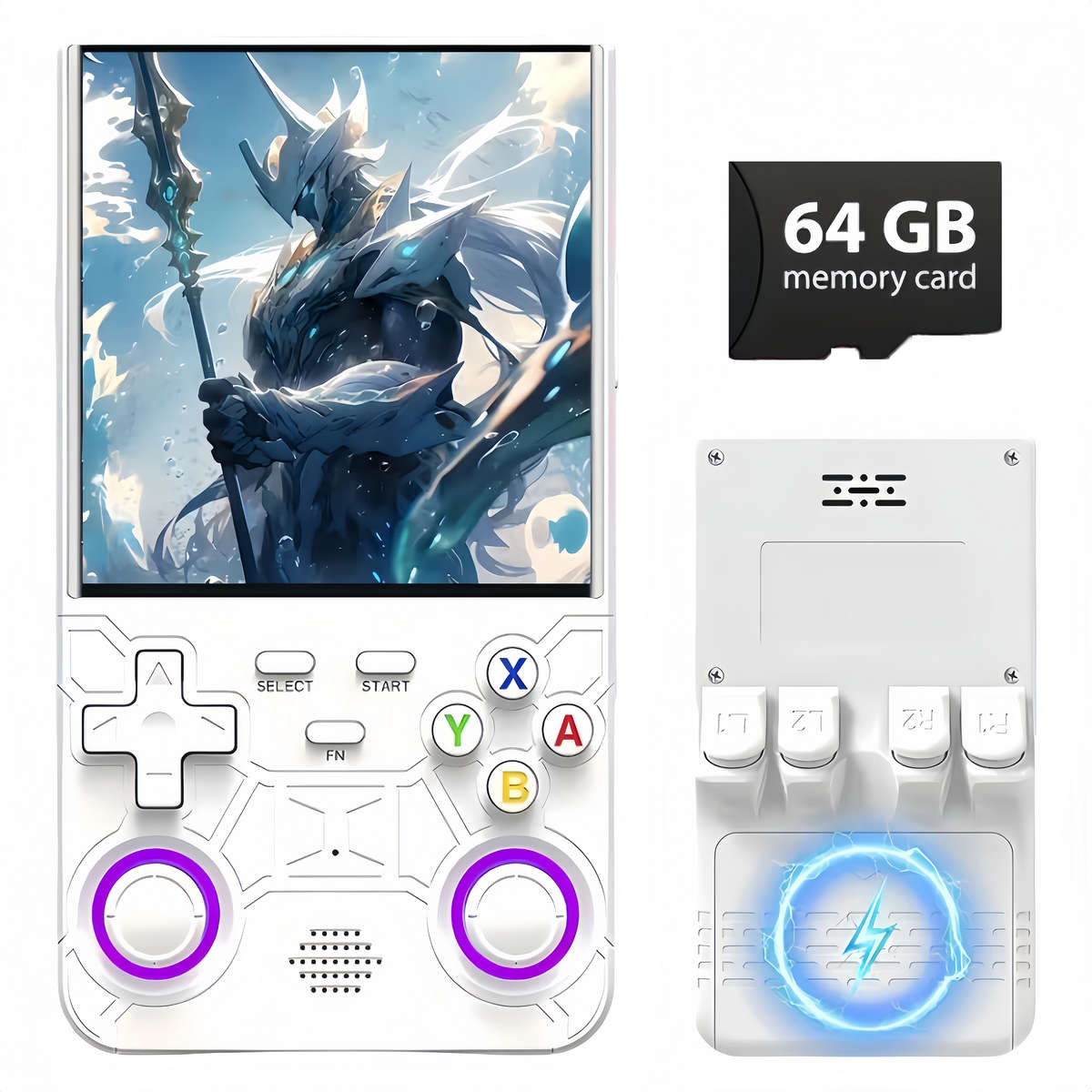 R36 Ultra Handheld Game Console, 4" IPS HD Screen, 64GB, Retro Gaming