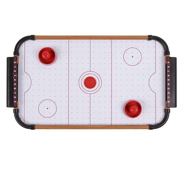 Classic mini tabletop air hockey family game