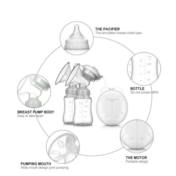 Electric Breast Pump Dual Suction Electric Breastfeeding Pump Prolactin