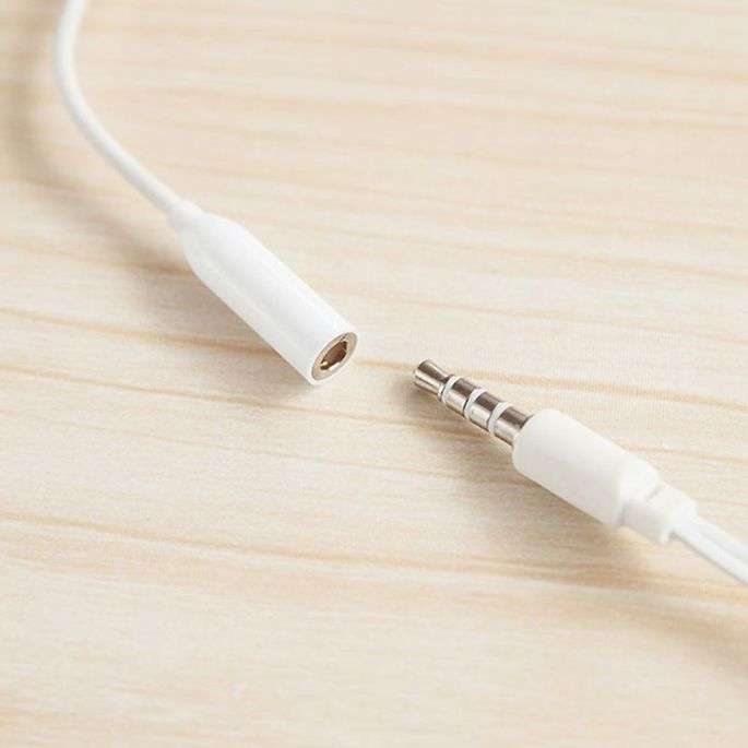 USB Type-C to Aux 3.5mm Audio Connector Adapter - White