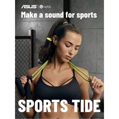 ASUS Adol - IPX8 Waterproof Wireless Bone Conduction Sports Headset - Green