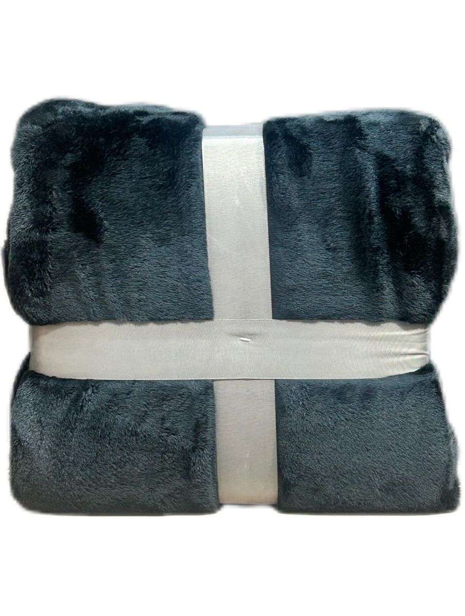 Big and super soft Absolute Decor Fleece Throw - Black