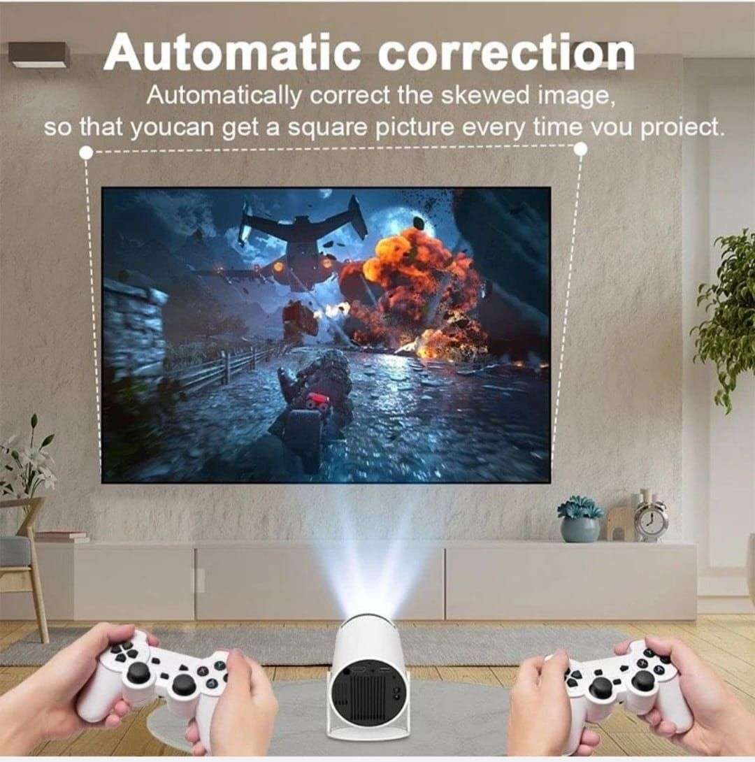 2-in-1  Wireless projector with controllers and remote