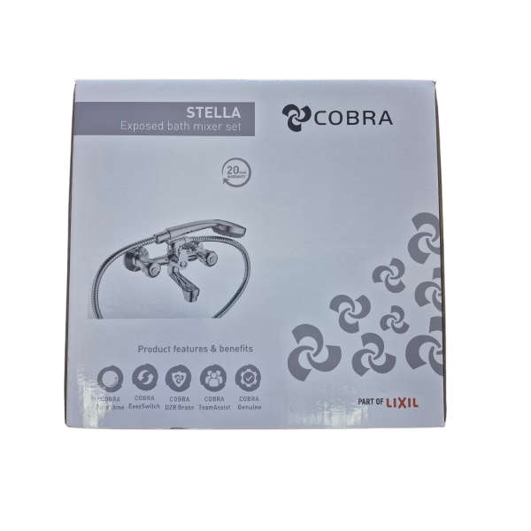 Cobra Stella Light Pattern Bath Diverter Mixer & Handshower