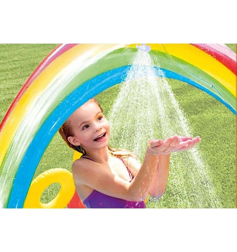 Intex Summer Play Center pool Kids Rainbow Ring Inflatable Wet Set