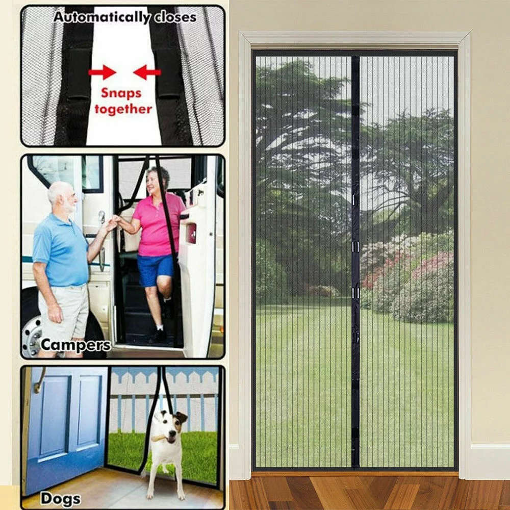 Pack of 2 - Magic Mesh - Hands-Free Magnetic Screen Door