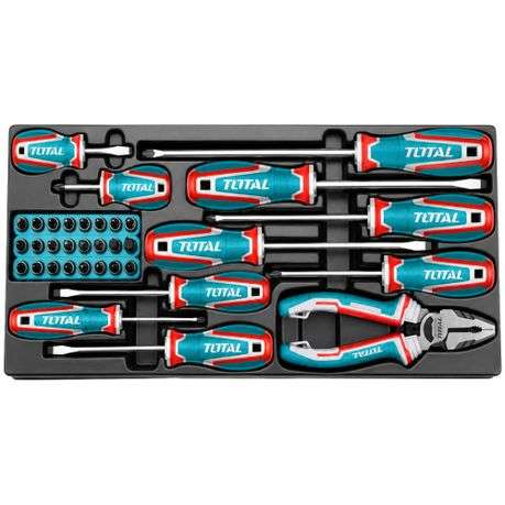 Total tools - 136 Piece Mechanics Hand Tool Set in Metal Toolbox - Total tools - 136 Piece Mechan...