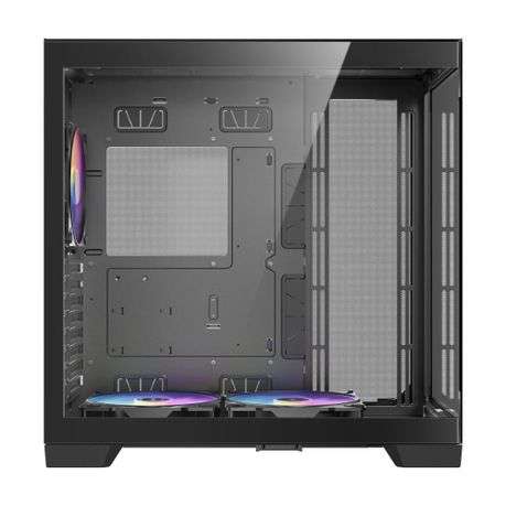 Antec - C8 ARGB E-ATX Dual Full Tower Gaming Chassis - Black - Antec - C8 ARGB E-ATX Dual Full To...