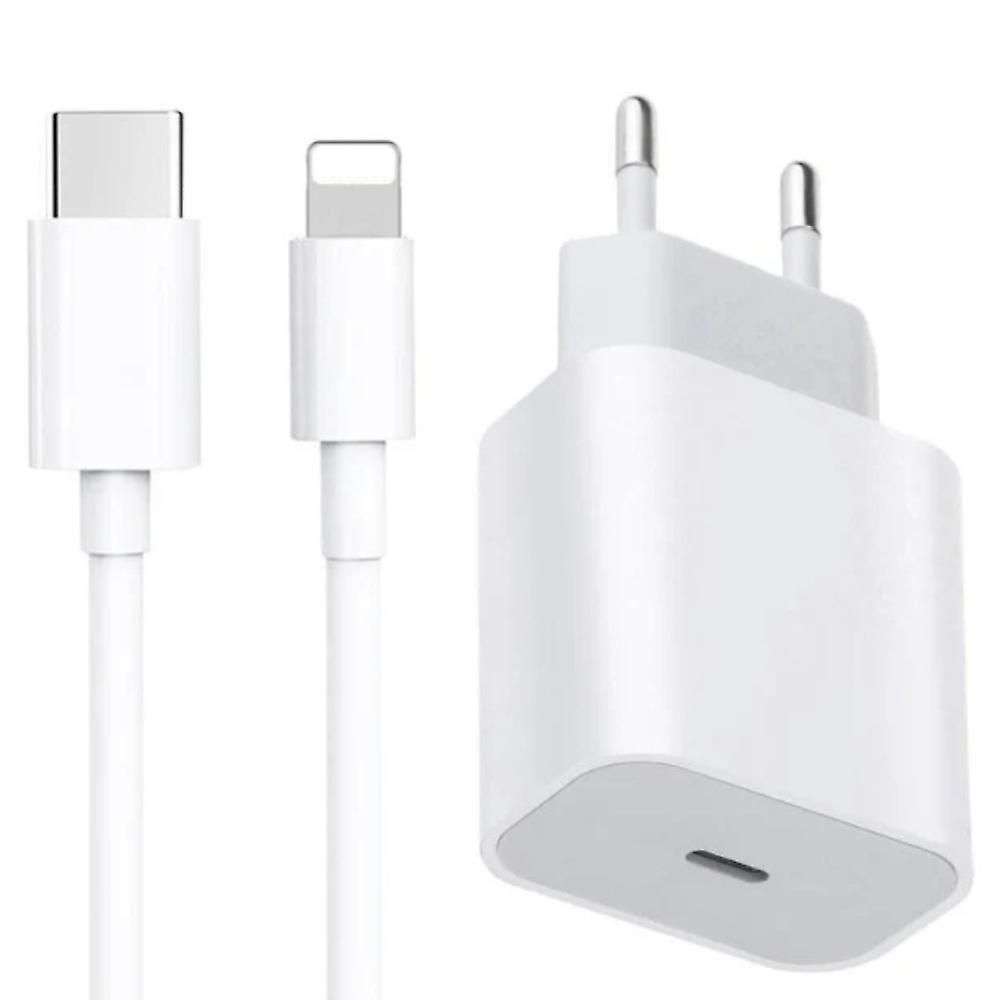 25w USB-C Power Adapter with USB-C to Lightning Cable For Iphone