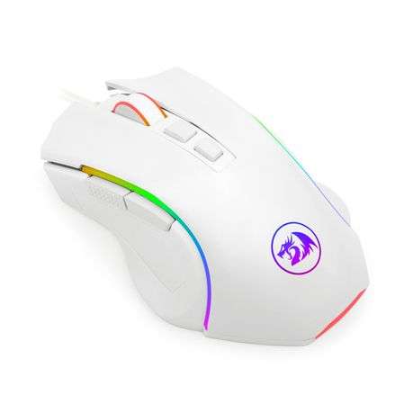Redragon - Griffin 7200DPI Gaming Mouse - White - Redragon - Griffin 7200DPI Gaming Mouse - White
