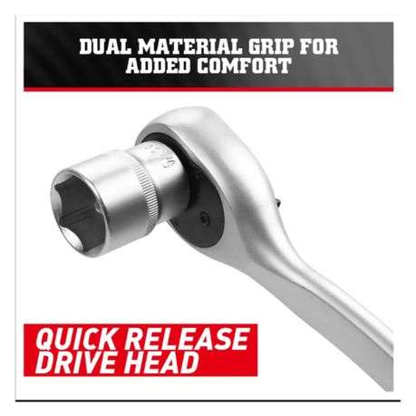 1/2 Inch Rotating-Handle Socket Ratchet Wrench