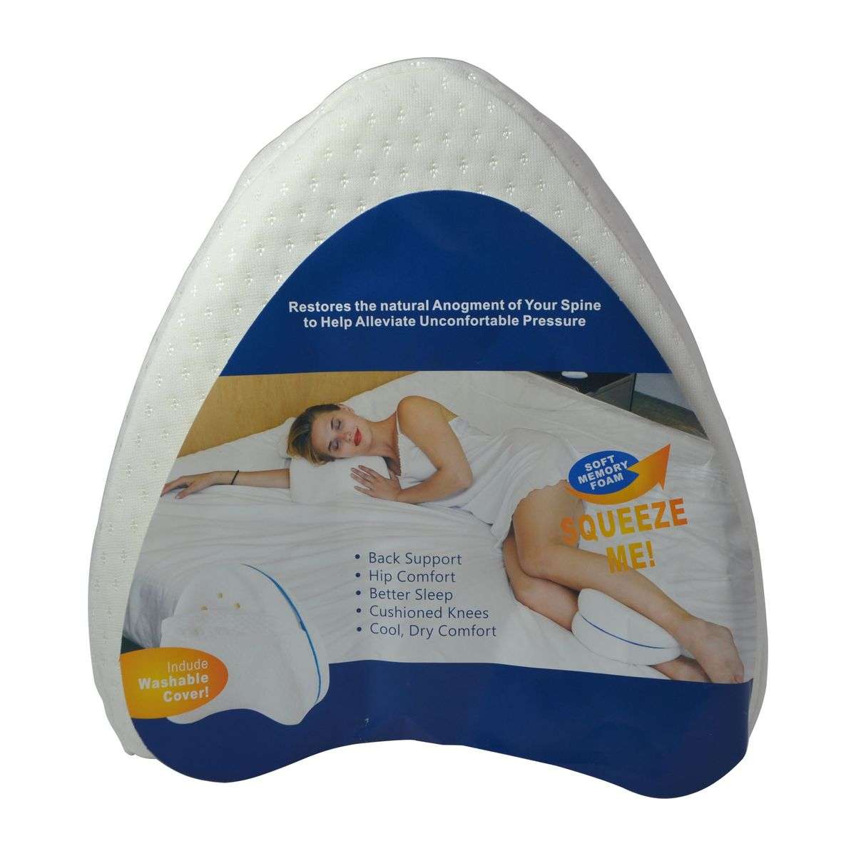 Orthopedic Knee Pillow Pain Relief Leg Pillow for Side Sleeper(Read Description)
