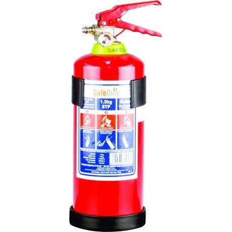 Safequip - 1.5kg Dcp Fire Extinguisher With Bracket - Red - Safequip - 1.5kg Dcp Fire Extinguishe...