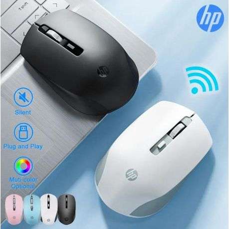 HP - S1000 PLUS - Silent 2.4GHz Wireless Mouse With 3 Gears DPI - Black