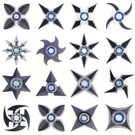 Small Ninja Star Fidget Spinner Pack- 5 Pieces