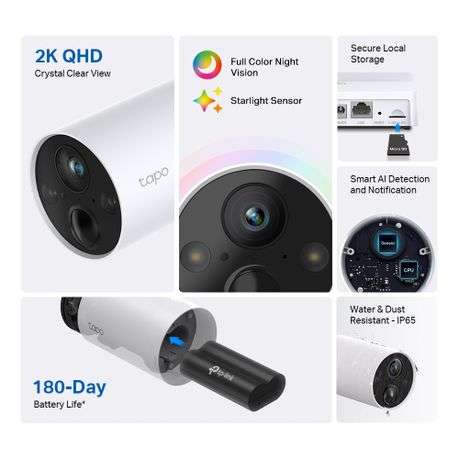 Tp-Link - Tapo C420S1 Wire-Free 2K QHD Security Camera with AI Detection - Tp-Link - Tapo C420S1 ...