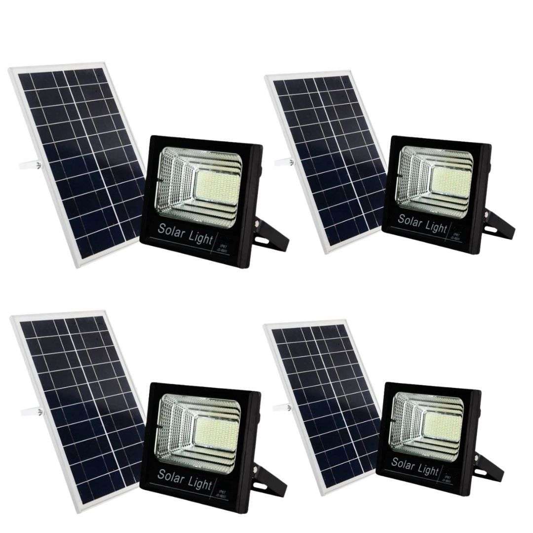 40w Premium Solar Flood Light with Remote - 4 Pack