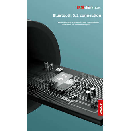 LENOVO - Thinkplus -XT93 - Wireless Stereo Earbuds With Dual HD Mic - Black