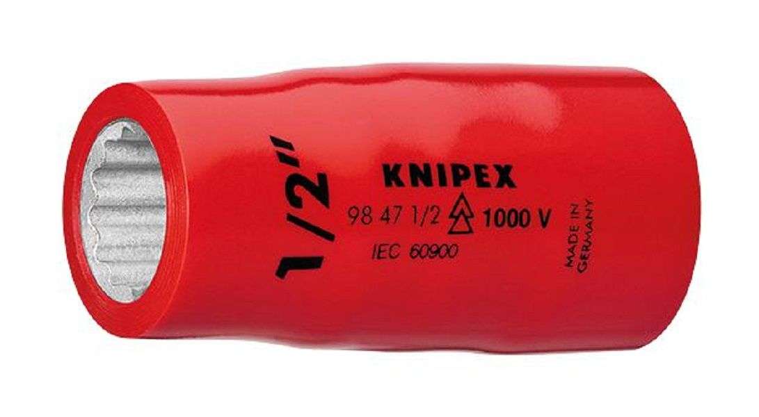 Knipex (98 47 1/2") Socket, 12 Point, 1/2", 1/2" Drive,