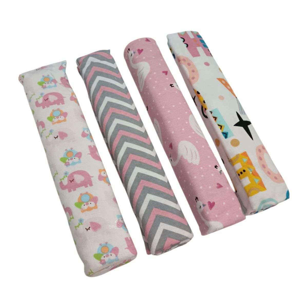 4-Pack Soft Cotton Baby Receiving Blankets