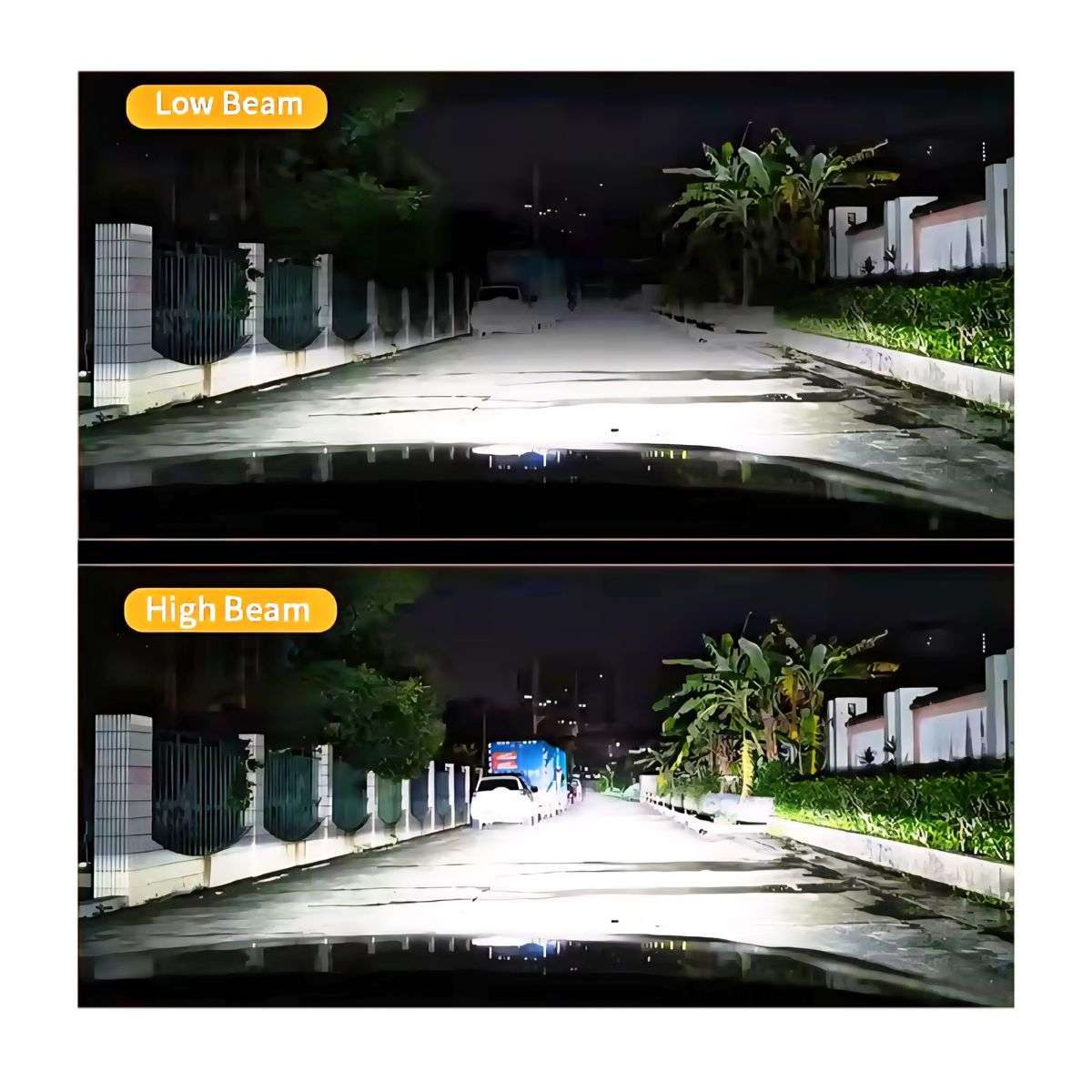 H7 11000LM 45W 6000k Super Bright Led Headlight Bulbs- Pack Of 2