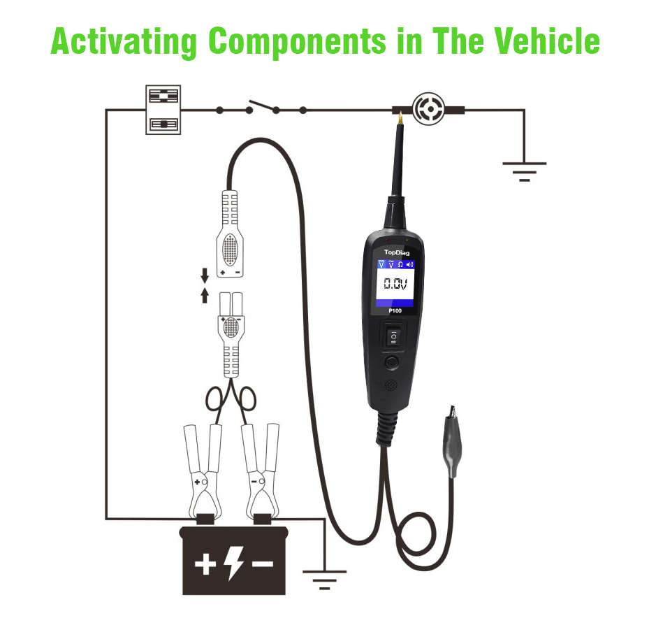 TopDiag P100 Automotive Circuit Tester