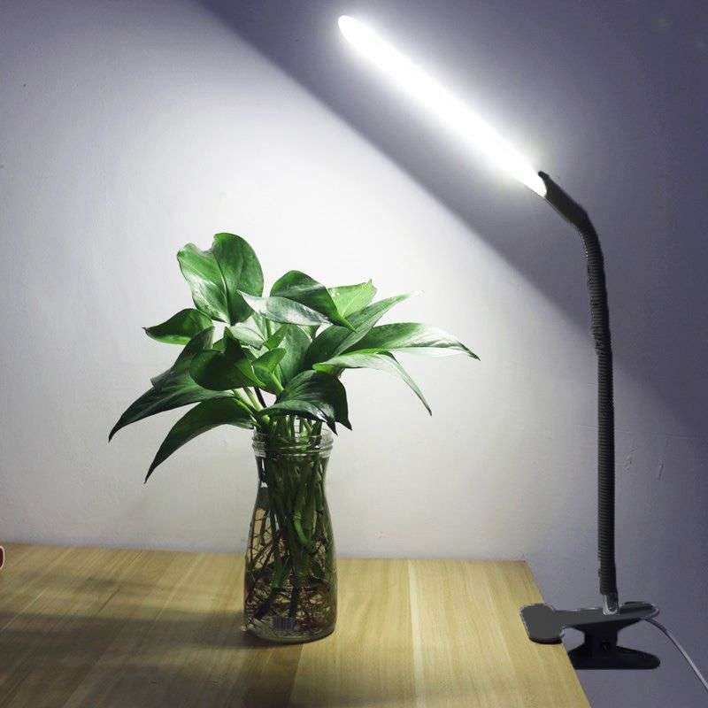 Table Clamping And Adjustable Arm LED  Lamp With USB Connector