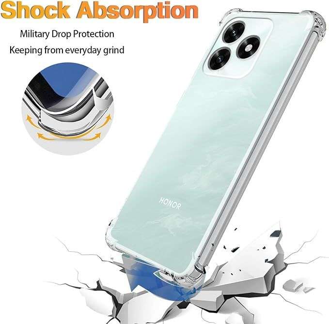 Transparent Clear Cover Compatible with Honor X5c/X5c Plus